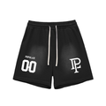 Sun Fade Raw Edge Cotton Shorts
